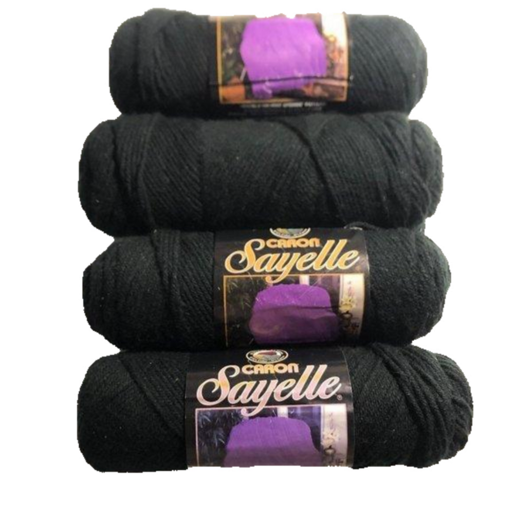 💜 2/$20 💜 Yarn Bundle - 4 Carron Sayelle Black lot 1 #1600